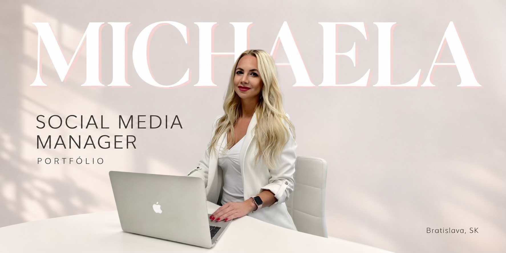 Michaela — Social Media Manager. Portfólio.
